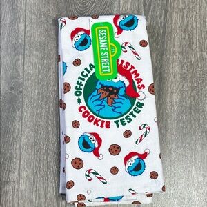Sesame Street Cookie Monster Holiday Kitchen Towel